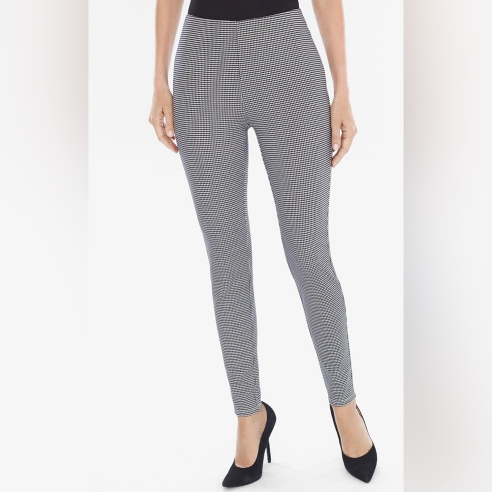 Chicos Harper Houndstooth Leggings NWT Size 3 So Slimming Legging